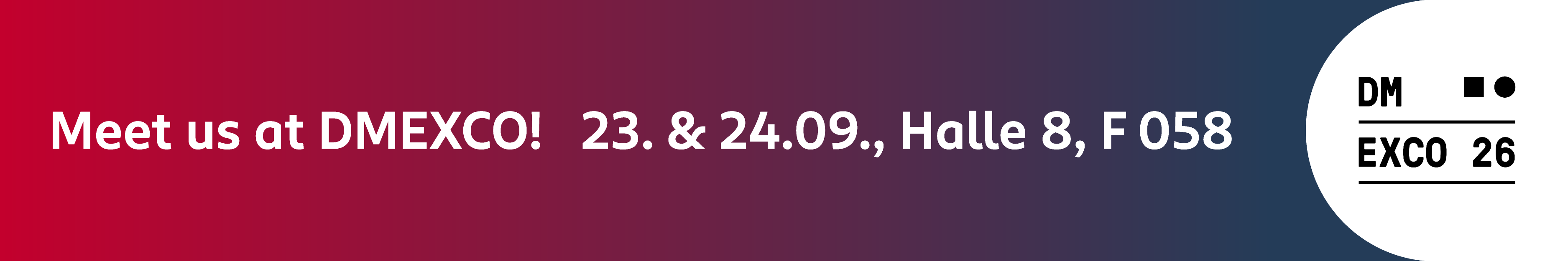 DMEXCO 2026 Banner